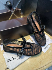 Mesh ballet shoes