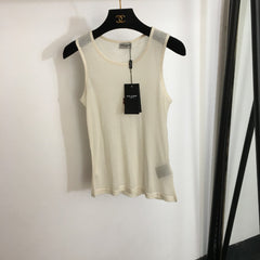 Micro-perforated ribbed vest