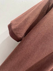 Color-blocked double-layered collar polo shirt