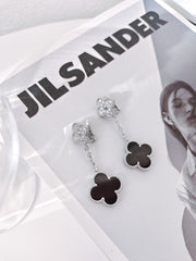 Four-leaf clover earrings