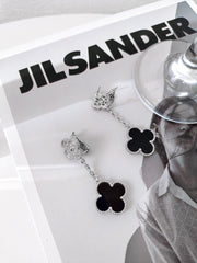 Four-leaf clover earrings