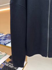 Embroidered Knitted Flight Jacket