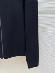 Embroidered Knitted Flight Jacket