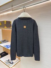 Cashmere & Wool Zippered Waistband