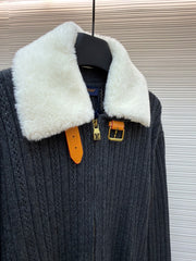 Cashmere & Wool Zippered Waistband