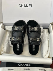 Spring/Summer Rhinestone Buckle Velcro Beach Sandals