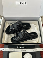 Spring/Summer Rhinestone Buckle Velcro Beach Sandals