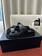 Spring/Summer Rhinestone Buckle Velcro Beach Sandals