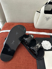 Spring/Summer Rhinestone Buckle Velcro Beach Sandals