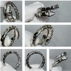 Snake head and tail ring