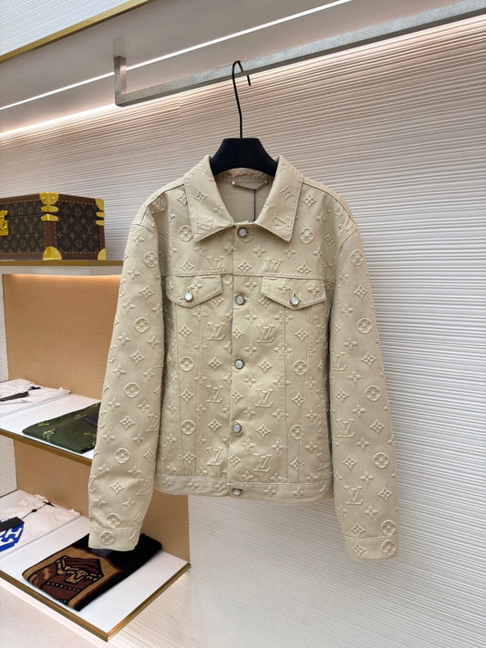 Embossed Denim Jacket