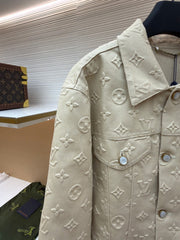 Embossed Denim Jacket