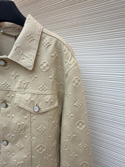 Embossed Denim Jacket