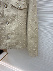 Embossed Denim Jacket