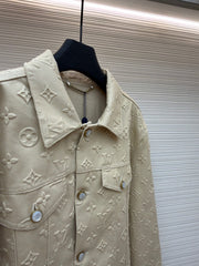 Embossed Denim Jacket