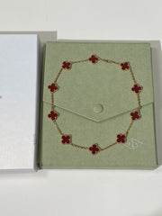 Red agate necklace