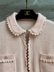 Peter Pan Collar Lace Cardigan
