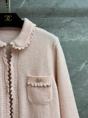 Peter Pan Collar Lace Cardigan