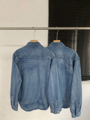 Embroidered Denim Shirt Jacket