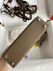 Elephant Grey with Silver Buckle