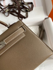 Elephant Grey with Silver Buckle