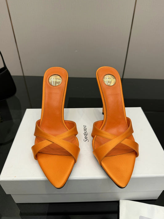 High-heeled sandals