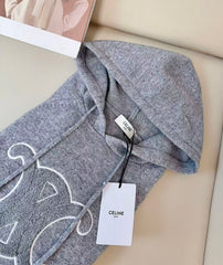 Hooded wool sweater