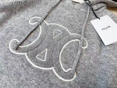 Hooded wool sweater