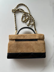 Suede Box Bag