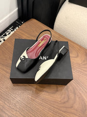 Mismatched colorway flat shoes