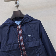 Hooded zip-up sun protection jacket