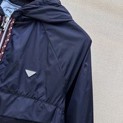 Hooded zip-up sun protection jacket