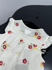 Floral Print Linen Top