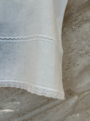 Patchwork lace linen camisole