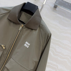 Dark green jacket and skirt set