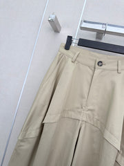 Deconstructed Wide-Leg Pants