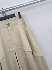 Deconstructed Wide-Leg Pants