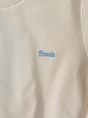 Creamy yellow simple short-sleeved shirt