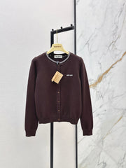 Brown Knit Cardigan