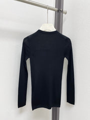 Lightweight, slim-fit, long-sleeve crew neck