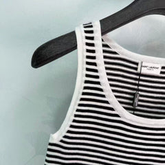 Classic Striped Knit Tank Top