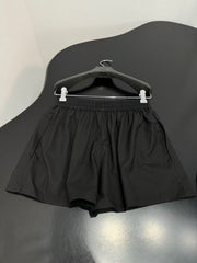 Elastic-waist casual shorts