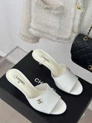Open-toe high-heeled mules