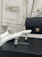 Open-toe high-heeled mules