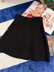 Minimalist chain-detail culottes