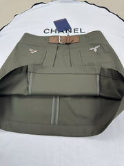 High-Waisted A-Line Mini Skirt