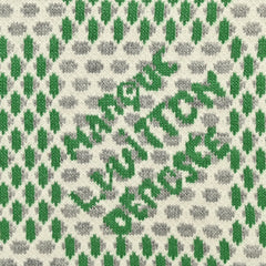 Checkerboard knit long-sleeve sweater