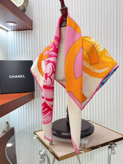 Square silk scarf