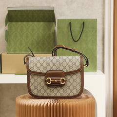 Horsebit shoulder bag