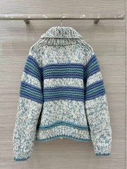 Chunky knit crochet sweater oversized coat